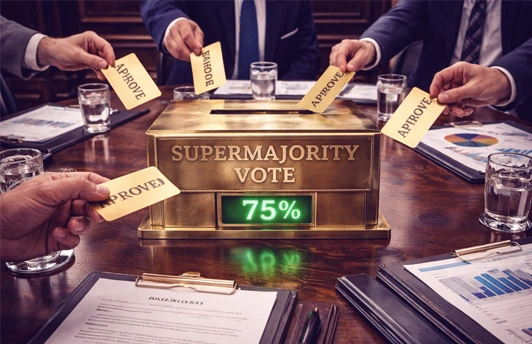 Supermajority for strategic decisions